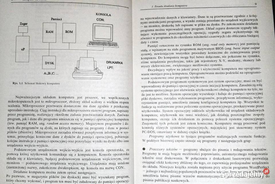 Komputer na biurku HELP Leonid Bułhak M Rok wydania 1992 Chełm