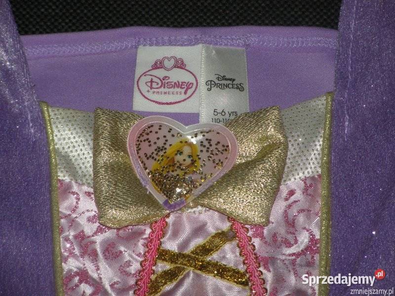 Strój kostium przebranie ROSZPUNKA ZAPLĄTANI 56 Disney Siedlce