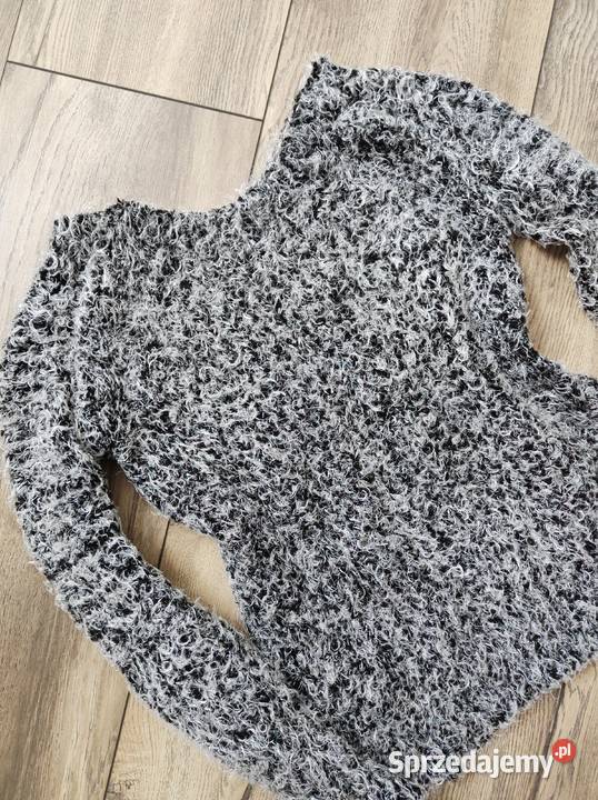 Sweter Biało Czarny L XL Nowy Rozmiar 40(L) Jasło