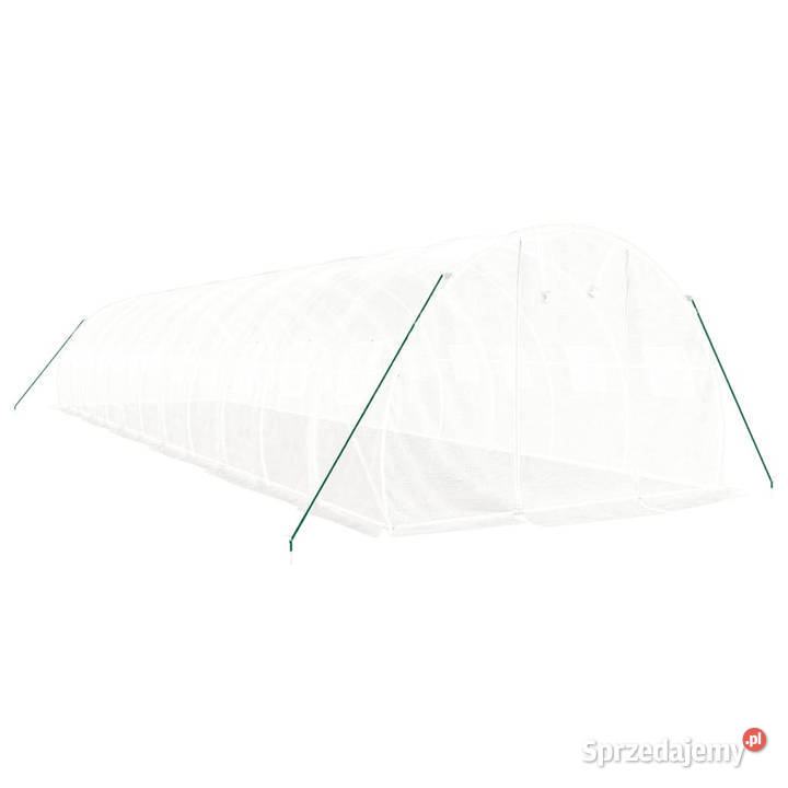 Szklarnia ze stalową ramą biała 36 m 12x3x2 m Warszawa