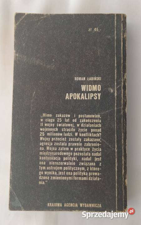 WIDMO APOKALIPSY Roman Łabiński Rok wydania 1981