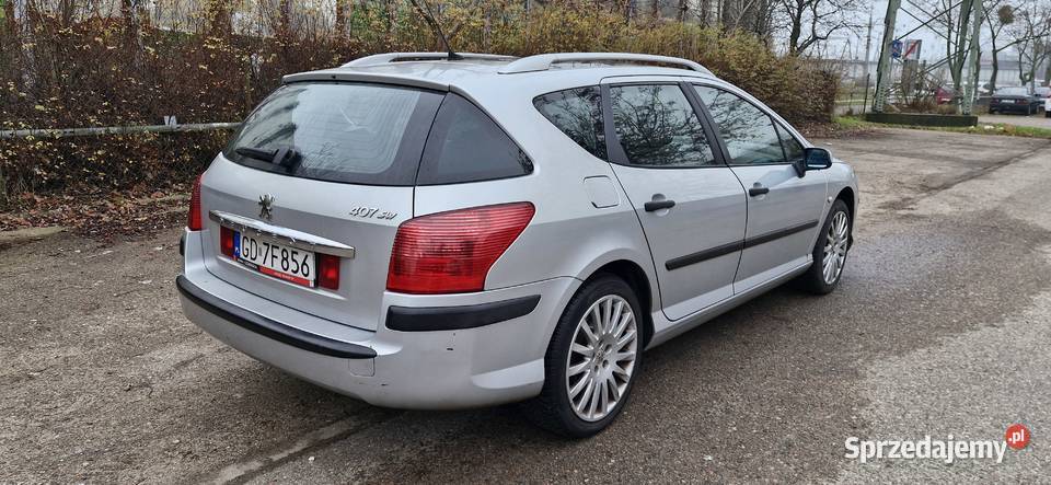 Peugeot 407 kombi2005rmały przebiegpanoramastan autoalarm 407 Gdańsk