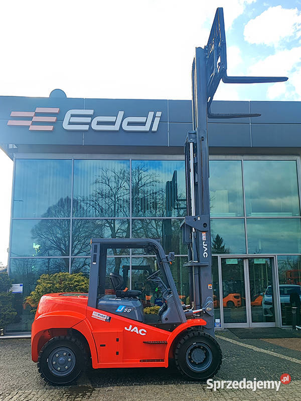 Wózek widłowy JAC CPCD50 triplex 55 m 5 ton diesel Kęty