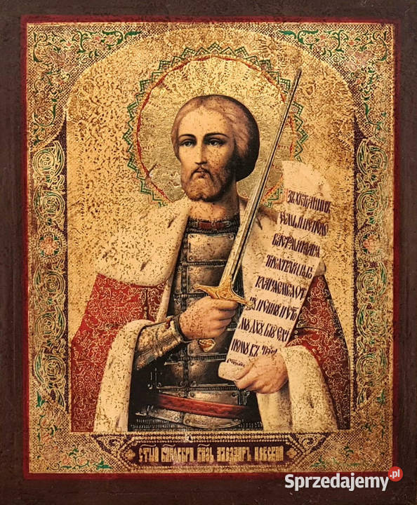 Ikona Święty Aleksander Newski 020 mazowieckie Warszawa sprzedam