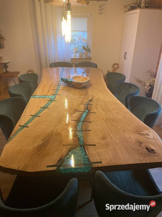 Stół dąb 315x135x7 monolit live edge 315cm Przysucha sprzedam
