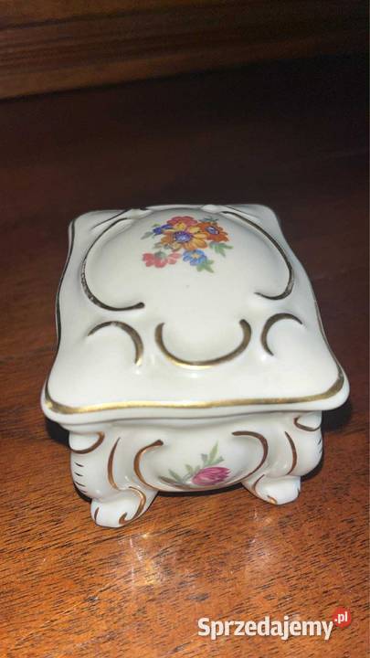 Puzderko Syg Gerold Tettau Porcelana ecru Gdańsk