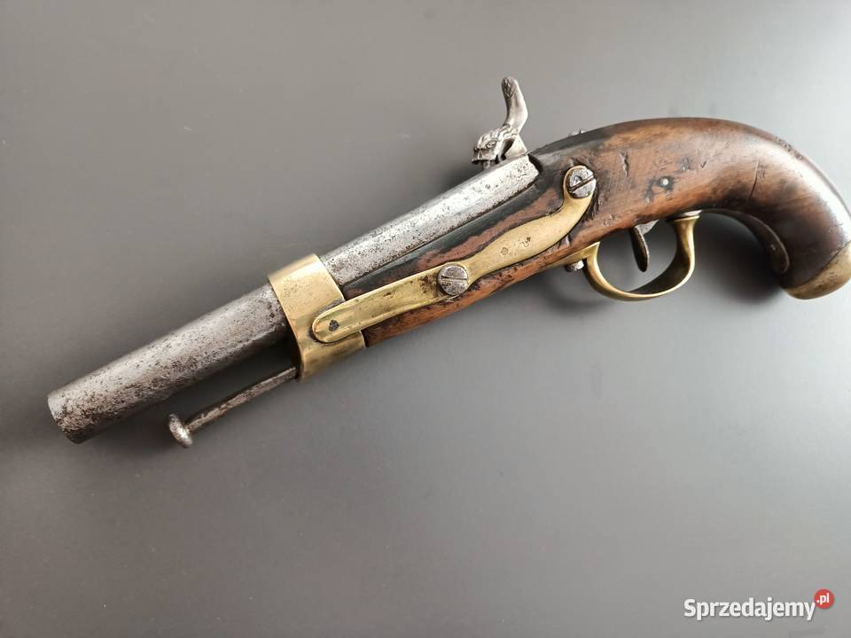 Stary francuski pistolet kaprochow Model 1822 sprzedam