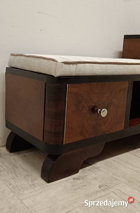 stara szafka na buty drewniana siedzisko pufa do łódzkie Radomsko
