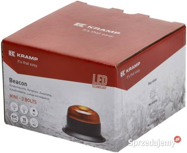 Lampa błyskowa LED niska 15W 1224V pomarańczowa Oświetlenie Kamionna