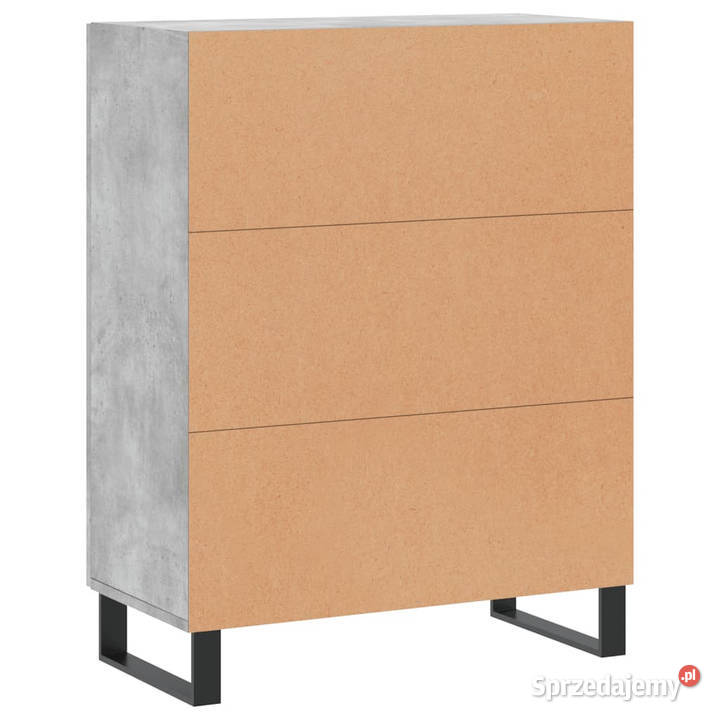 Szafka szarość betonu 695x34x90 materiał