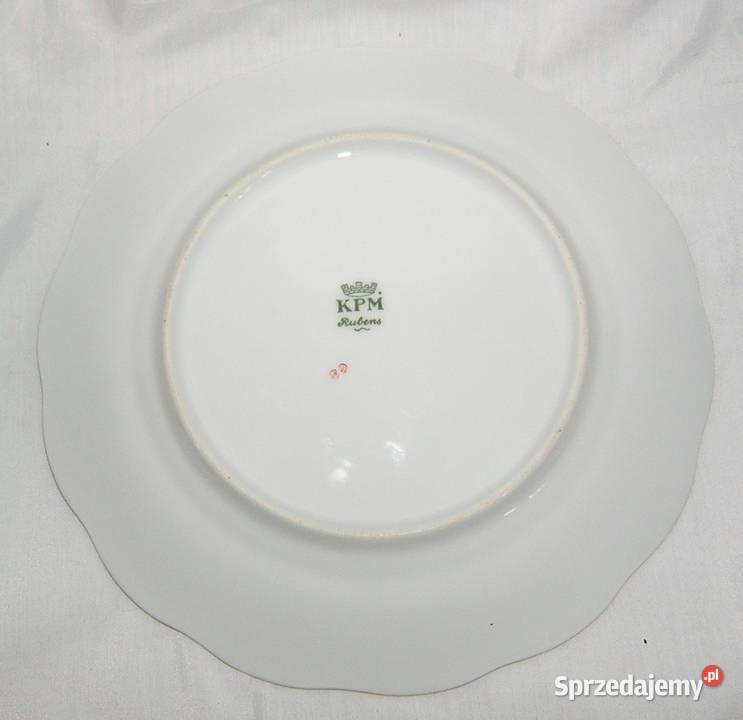 talerz deserowy vintage KPM RubensDd