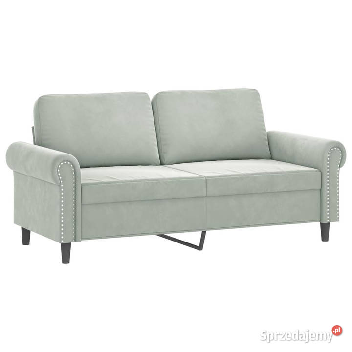 2osobowa sofa z poduszkami jasnoszara 140 mazowieckie Warszawa sprzedam