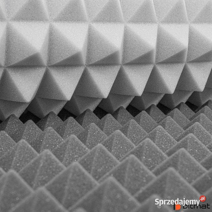 Panele wygłuszające szare jasnoszare mata Muzyka Łąki