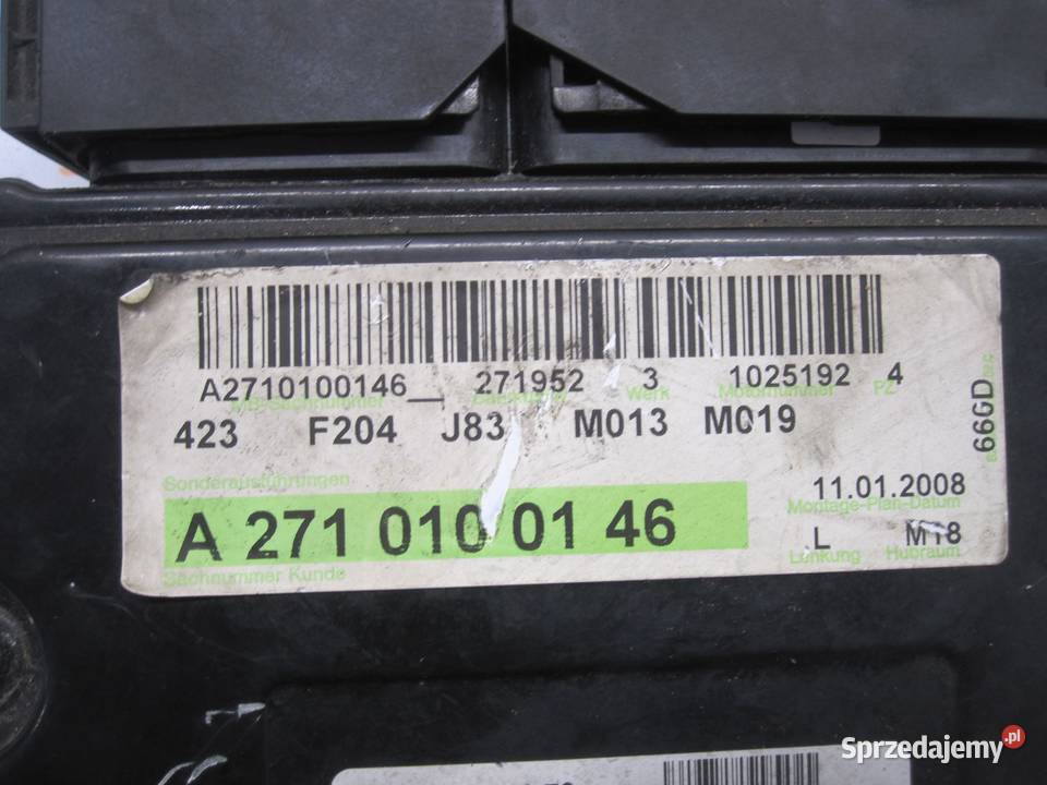 MERCEDES W204 18B komputer sterownik silnika