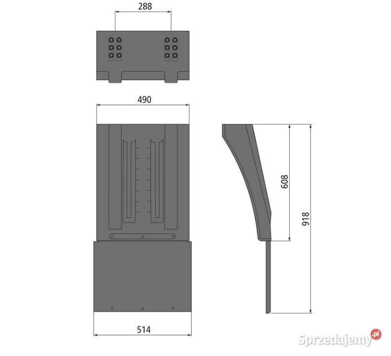 Błotnik Vario 4906 z chlapaczem 310 SG B514490mm