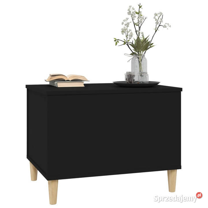 Stolik kawowy czarny 60x445x45 materiał Stoły Warszawa