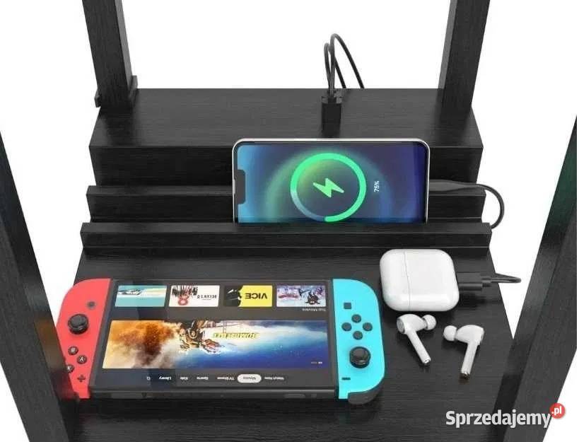 Lampa podłogowa z gniazdem elektrycznym i USB Olkusz