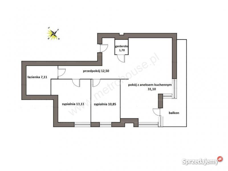 3 pokoje 76m2 Lea Residence 2300PLNmsc WYSOKI ST małopolskie Kraków
