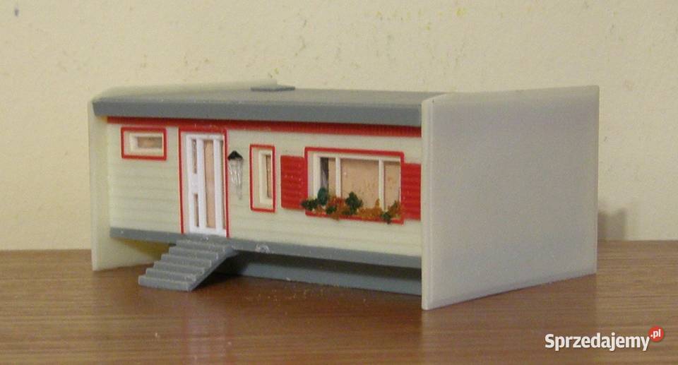 Domek na makietę 18 kolejka skala TT Łódź