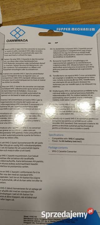 Nowa kaseta matka VHS na mniejszą Halinów