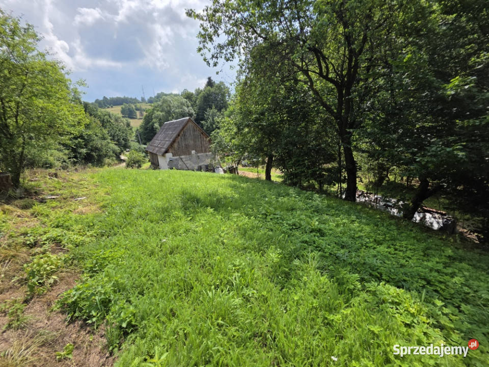 Działka BUDOWLANA i dom 31 ary Bieszczady Bóbrka Sprzedaż Solina