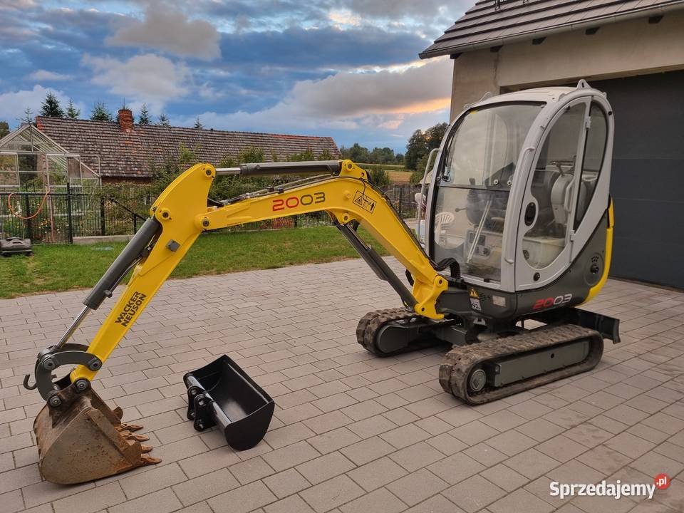 Minikoparka Wacker Neuson 2003 RD 2008r faktura nie Koparki Koparki Daniec