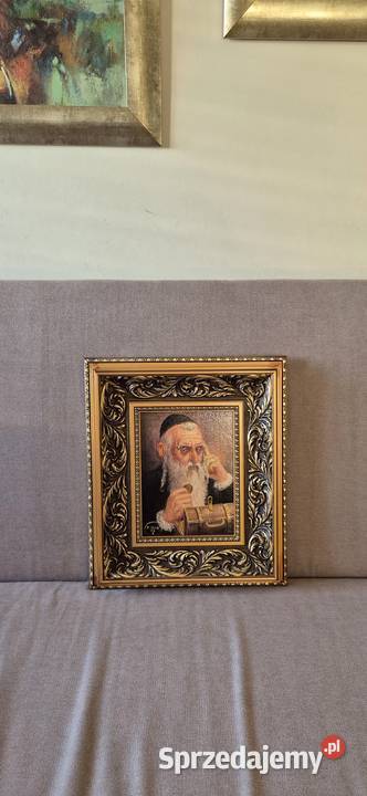 Obraz Mirosław Szeib Żyd z kuferkiem 2008 Częstochowa