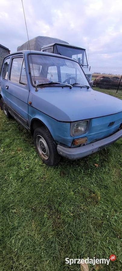 Fiat 126p maluch przyczepka niewiadów Przywitowo