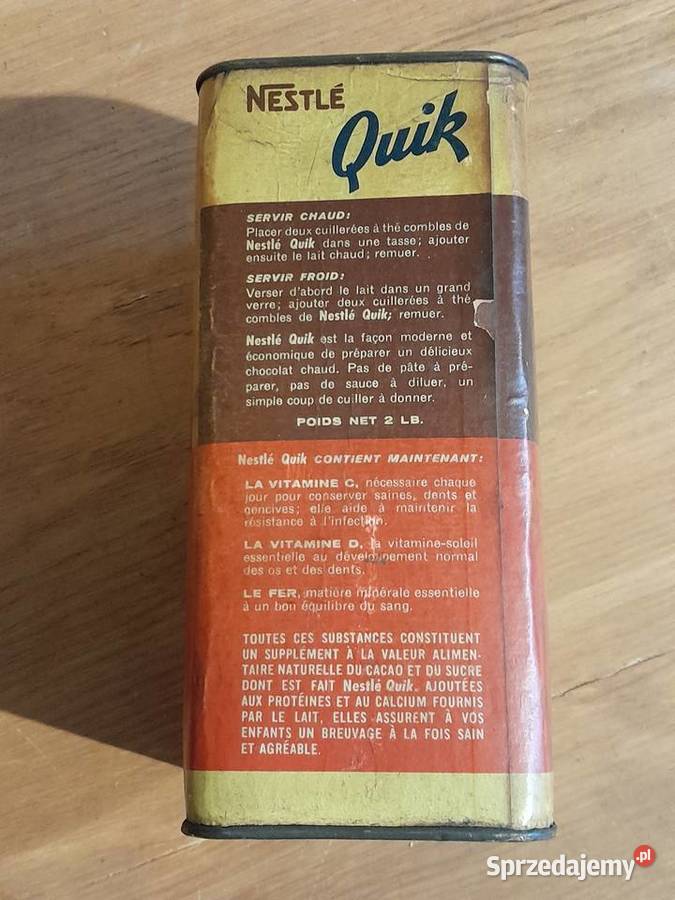 Stara puszka Nestle Quick lata 60te zabytek Dąbrowa Górnicza sprzedam