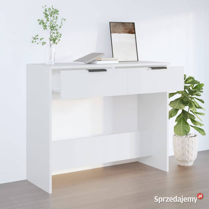 Stolik konsolowy biały 90x36x75 materiał Warszawa