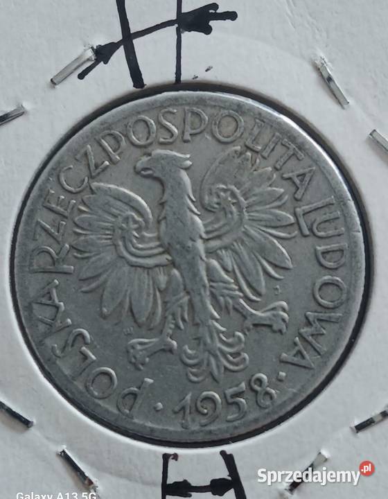 5 złotych Rybak 1958 r 1 Skrętka Konin