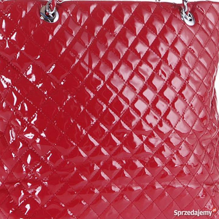 TOREBKA SKÓRA NOWA SUPER PIKOWANA CZERWONA HIT czerwony Torby i torebki Białystok