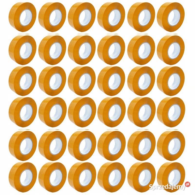 Taśma Pakowa Żółta 36x 48 mm x 50 m Ultra Mocna małopolskie Ludźmierz sprzedam