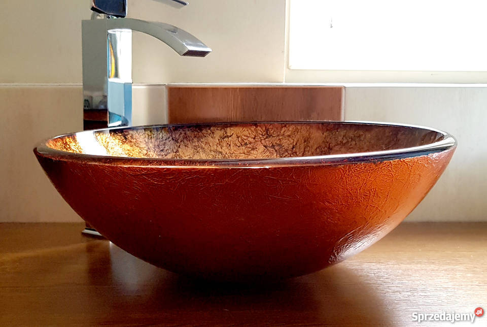 Mielke umywalka nablatowa szklana okrągła fi Ruda Śląska