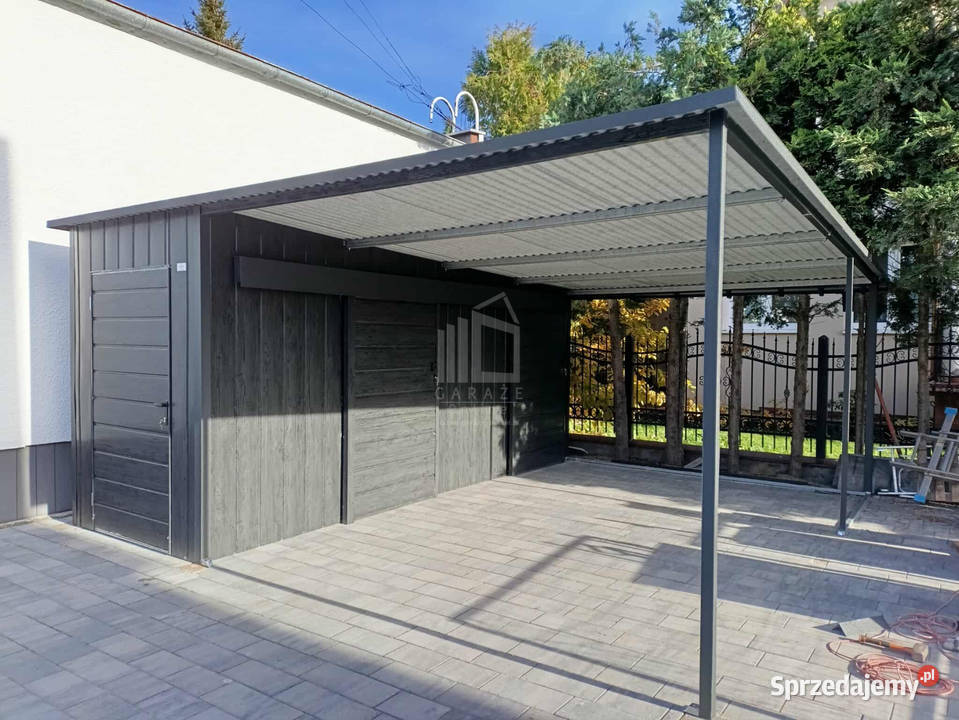 Schowek domek ogrodowy 17x5 wiata 33m 2x drzwi blacha Sprzedaż Słupsk