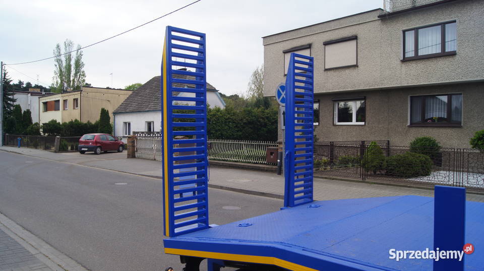 przyczepa niskopodwoziowa 3 osiowa platforma Stęszew