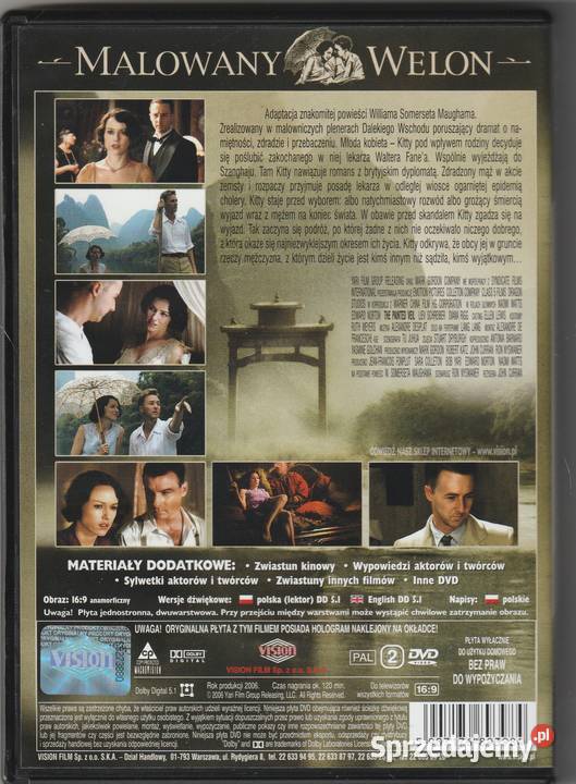 MALOWANY WELON Naomi Watts Edward Norton DVD 1 płyta Pruszków