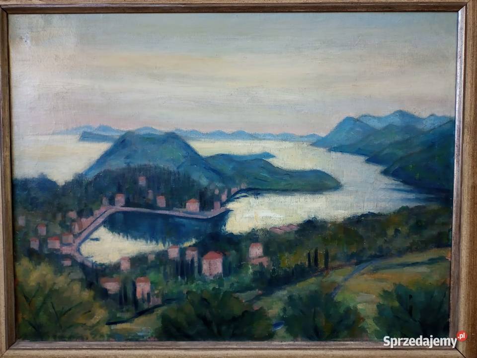 Stary obraz olejny Kartuzy