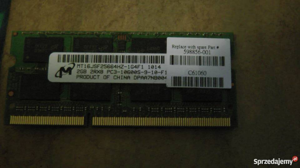 Pamieć ram DDR3 2gb HP lenovo Dell nowa Ostrowiec Świętokrzyski