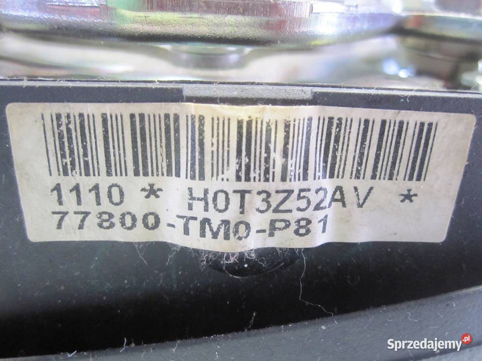 INSIGHT II 11r AIRBAG poduszka kierowcy świętokrzyskie Kielce sprzedam