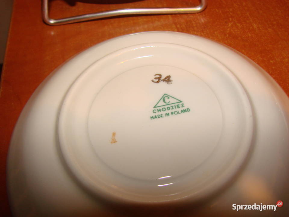Chodzież porcelanowy talerzyk PRL Pruszcz Gdański