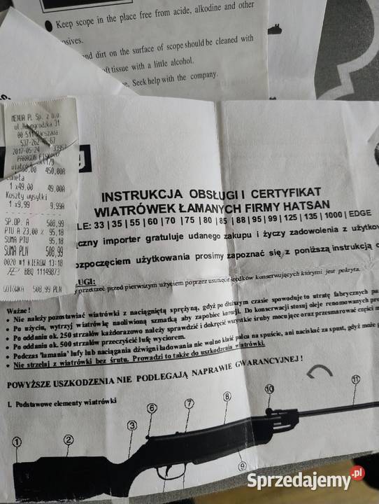 Wiatrówka Snajperska Hatsan Arms Gdańsk