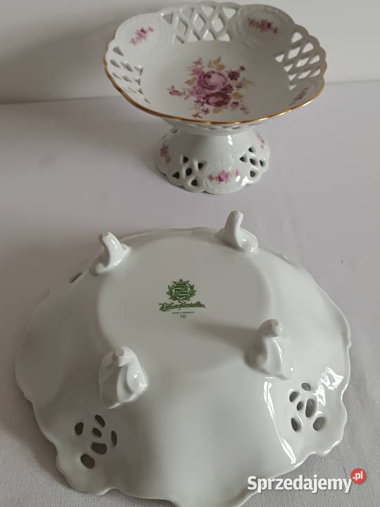 Ażurowe porcelanowe paterki Gorlice