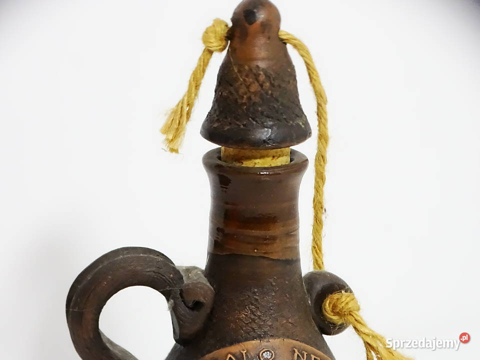 Myśliwski dzbanek ceramiczny dekoracyjny motyw Biłgoraj