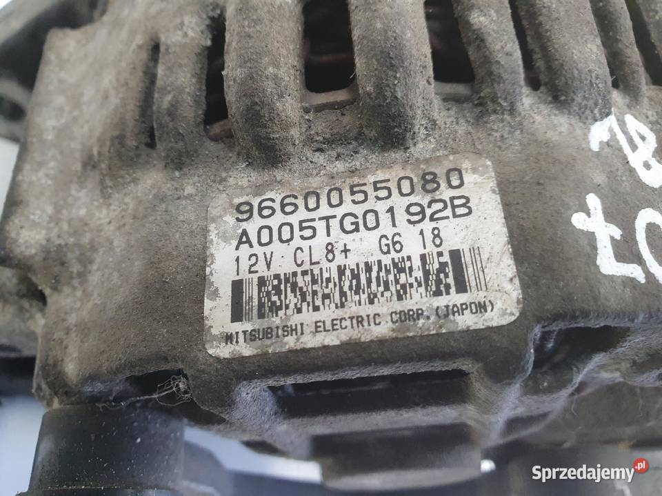 ALTERNATOR Peugeot 207 14 8V 9660055080 lubelskie sprzedam