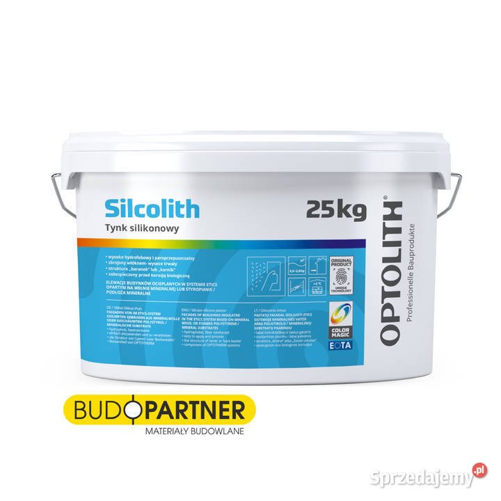 Tynk silikonowy Optolith Silcolith 25 Możliwość Legnica sprzedam