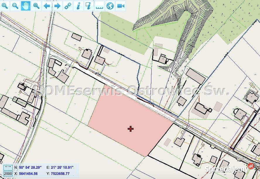 Grunt Podszkodzie 5100m2 gaz Sprzedaż