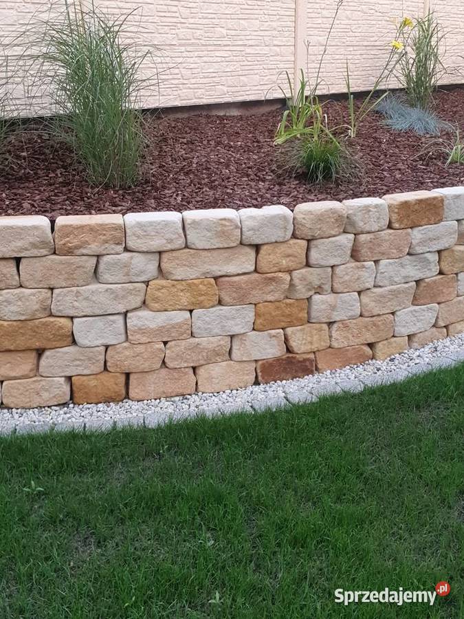 Kamień murowy cegła ogrodowy na murki skarpy sprzedam