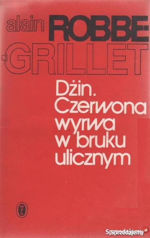 DŻIN CZERWONA WYRWA W BRUKU ULICZNYM Proza i poezja małopolskie Nowy Sącz sprzedam