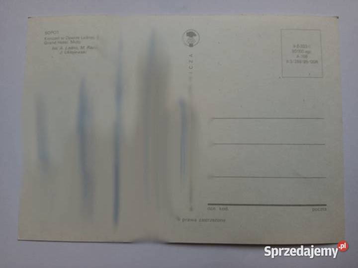 Pocztówka Sopot 1992r Dąbrowa Górnicza